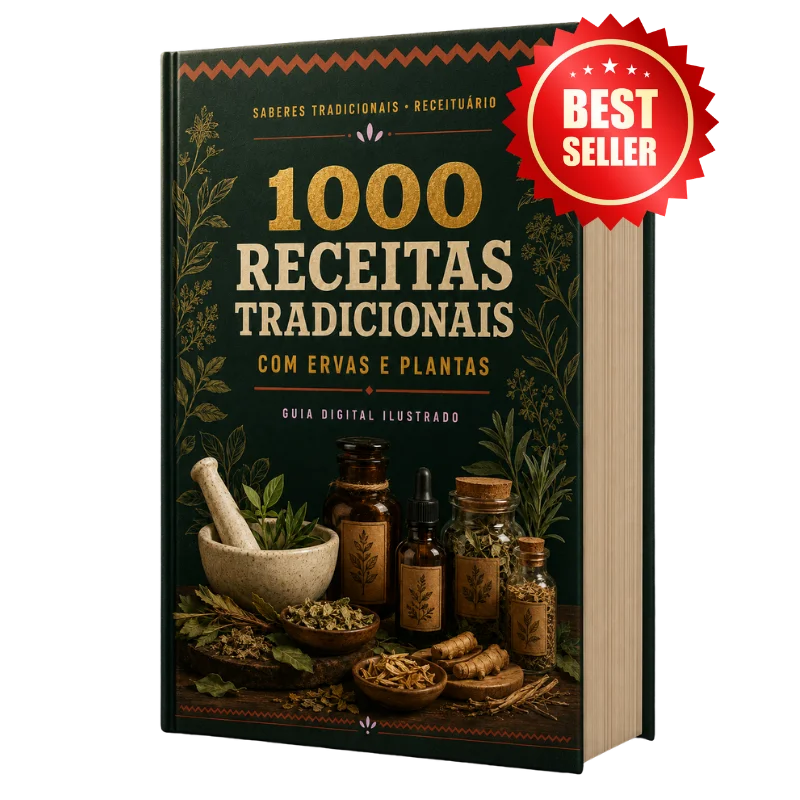 Mockup do produto 1000 Receitas de Garrafadas Indígenas com Ervas Medicinais
